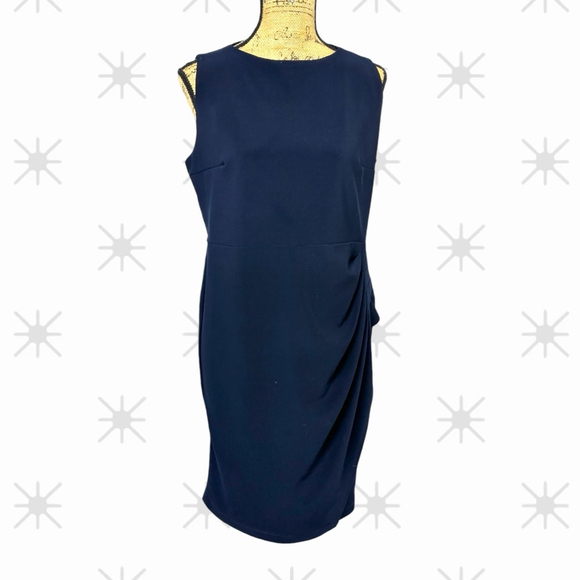 350 - Women's Laura Navy Blue Dress - Picture 1 of 13